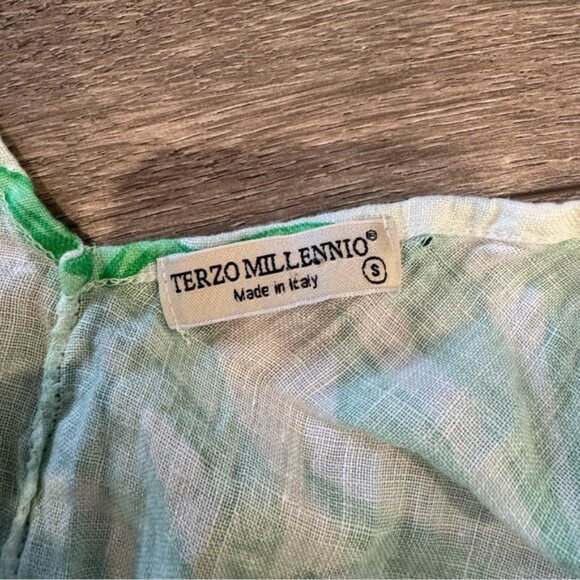 Terzo Millennio Linen Midi Dress Size S | Made in Italy | Vila Visanne Style - Picture 4 of 6